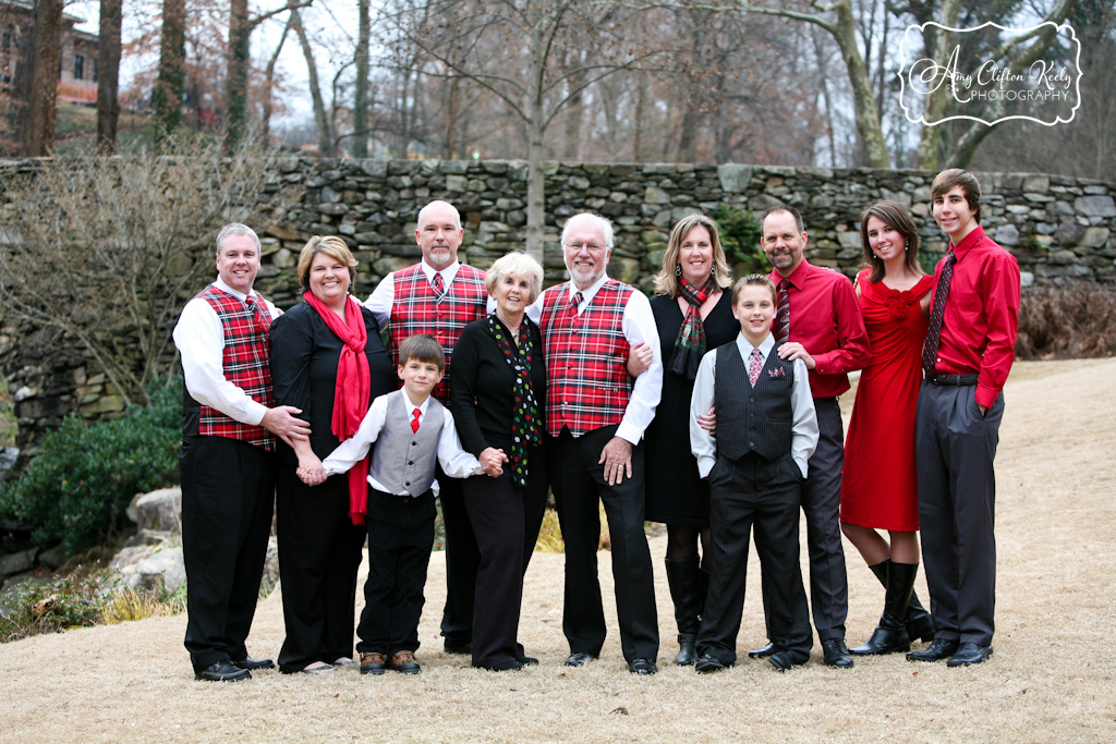 Falls Park Downtown Greenville SC Christmas Family Portraits 50th Anniversary Amy Clifton Keely Photography 05