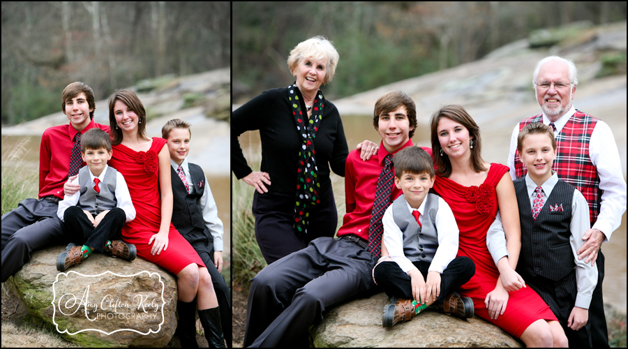 Falls Park Downtown Greenville SC Christmas Family Portraits 50th Anniversary Amy Clifton Keely Photography 07