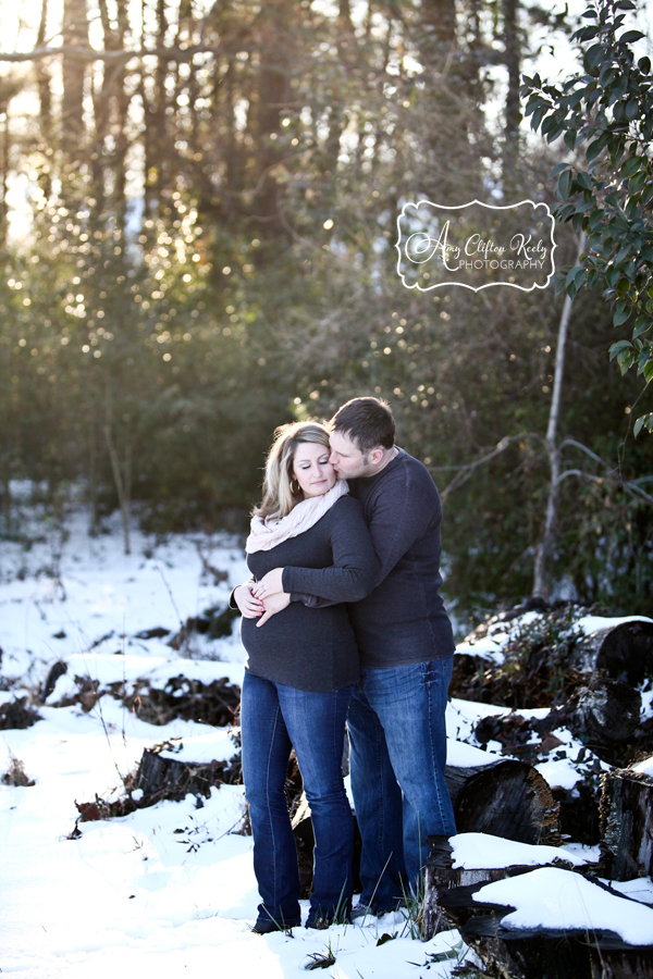 Snowy_Maternity_Portraits_Snowpocalypse_Woods_Couple_Greenville_SC_Amy_Clifton_Keely_Photography 01