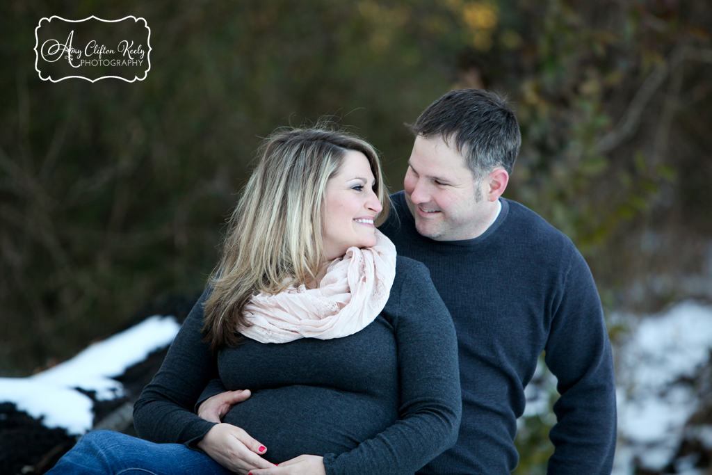 Snowy_Maternity_Portraits_Snowpocalypse_Woods_Couple_Greenville_SC_Amy_Clifton_Keely_Photography 07