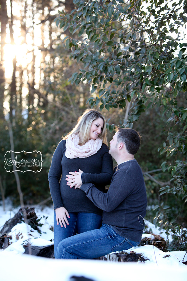 Snowy_Maternity_Portraits_Snowpocalypse_Woods_Couple_Greenville_SC_Amy_Clifton_Keely_Photography 15