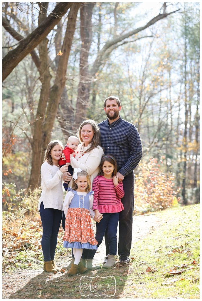 Fall Family Generations Portraits in Asheville NC Botanical Gardens