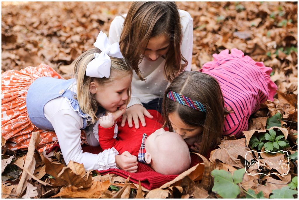 Fall Family Generations Portraits in Asheville NC Botanical Gardens